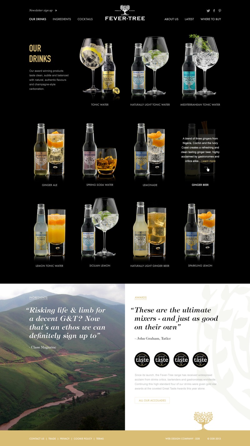 FeverTree Premium Mixer Drinks D3R